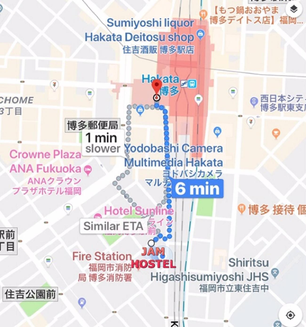 Jam Hostel Hakata Station Front Semi-Private Room With Shared Bathroom - Vacation Stay 61445 Фукуока Екстериор снимка